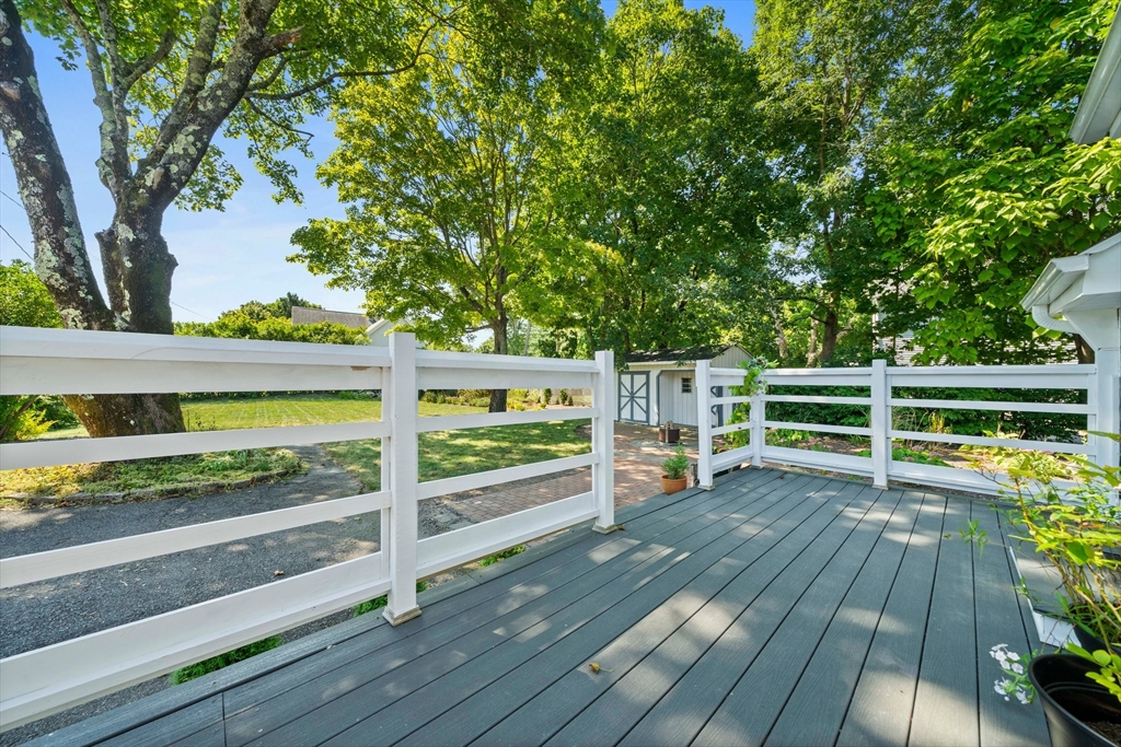 214 Wareham Street Middleboro, MA 02346 - Photo 28 of 37 a view of deck with wooden floor and fence