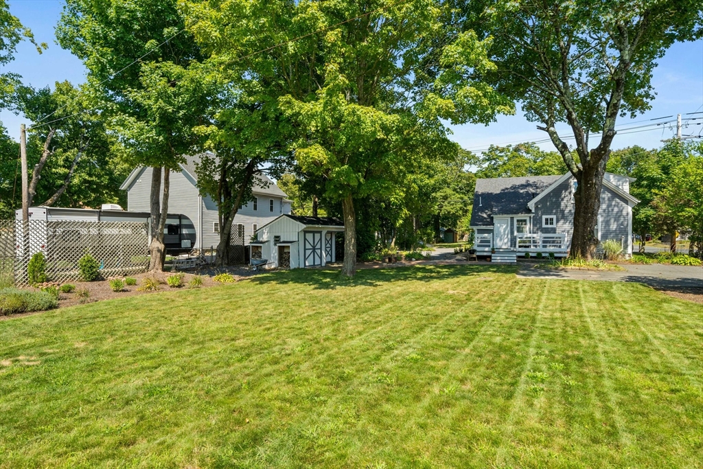214 Wareham Street Middleboro, MA 02346 - Photo 33 of 37 a swimming pool with outdoor seating and yard