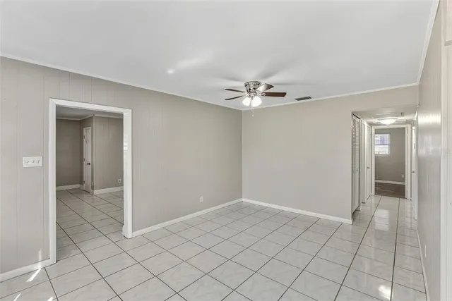 a view of an empty room