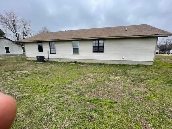 a backyard of a house