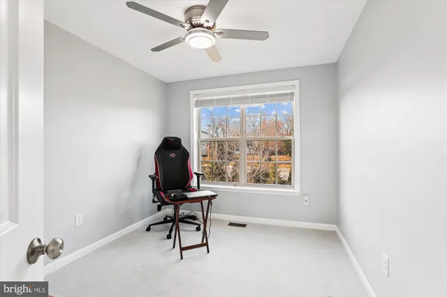 a workspace with a window