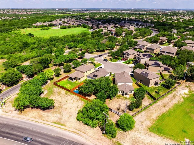 a view of a lake with a city view
