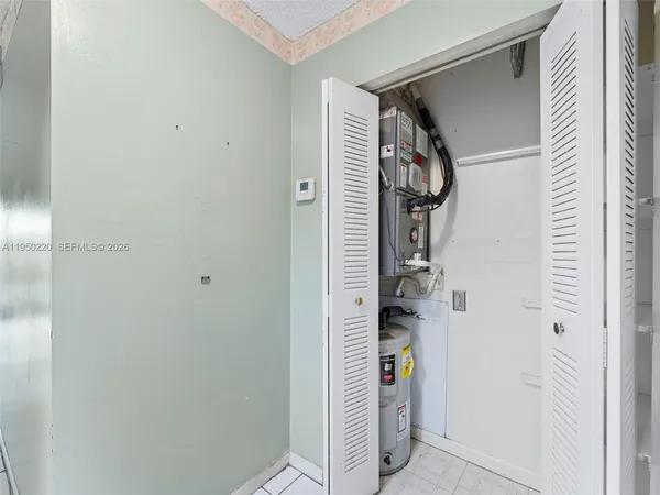 a view of storage and utility room