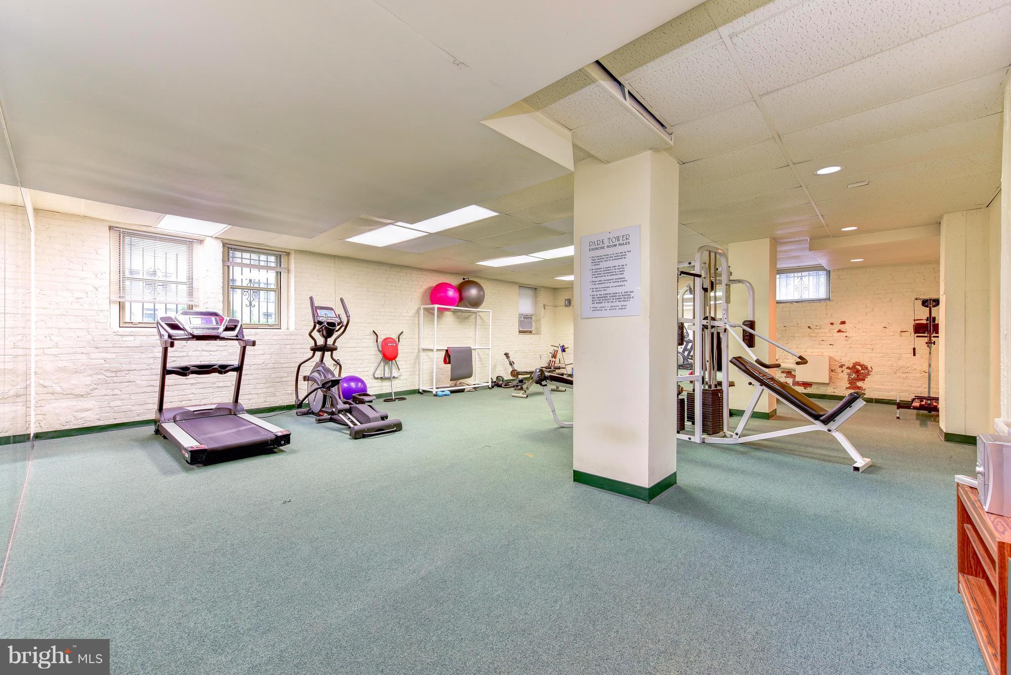 2440 16th Street Northwest, Unit 412 Washington, DC 20009 - Photo 21 of 25 a view of a room with gym equipment