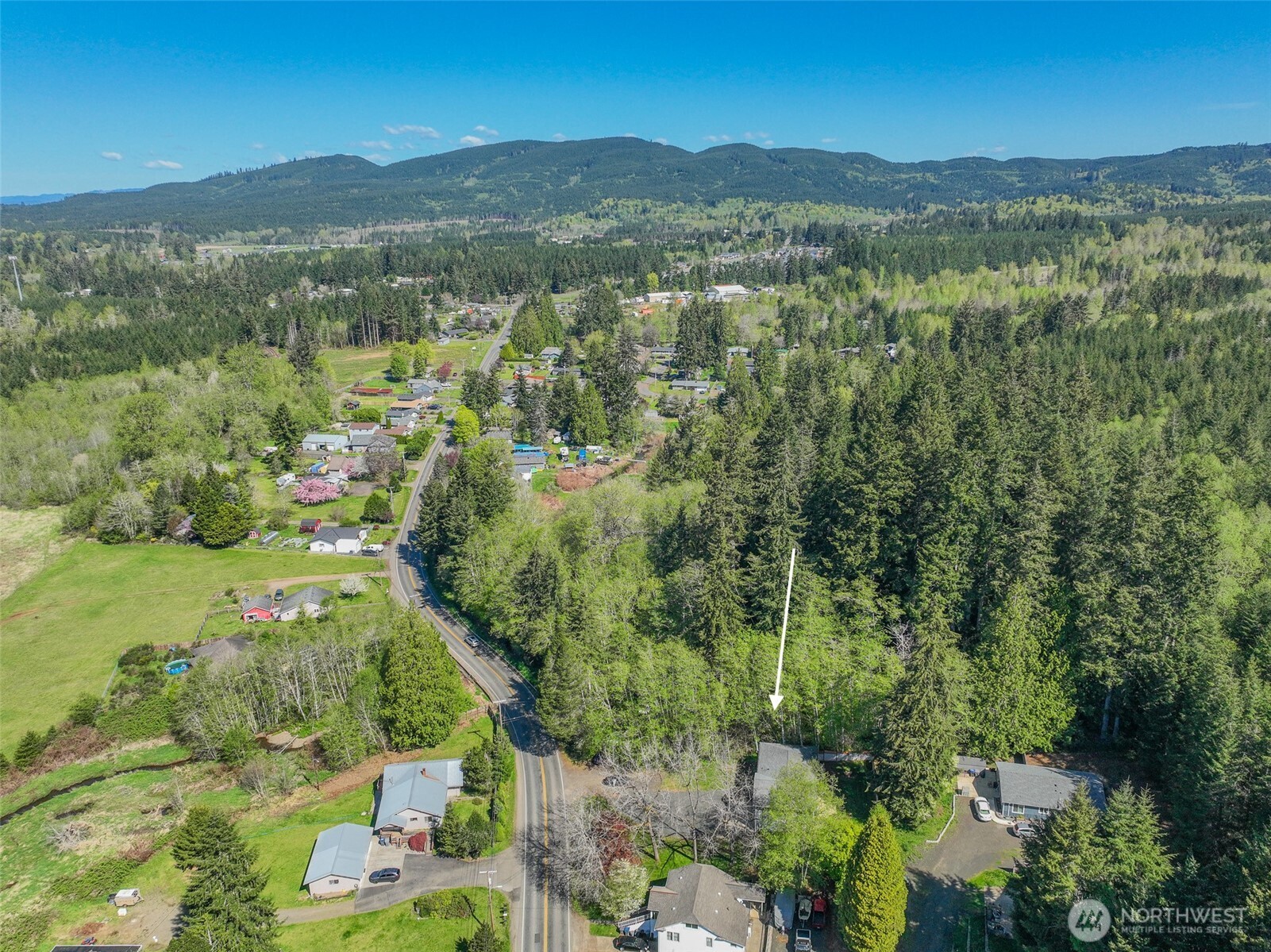 690 North Summit Road McCleary, WA 98557 - Photo 39 of 40 a view of a lush green hillside and houses