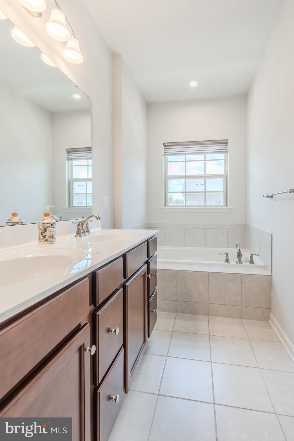 18191 Red Mulberry Road Dumfries, VA 22026 - Photo 25 of 42 a bathroom with a tub sink and mirror