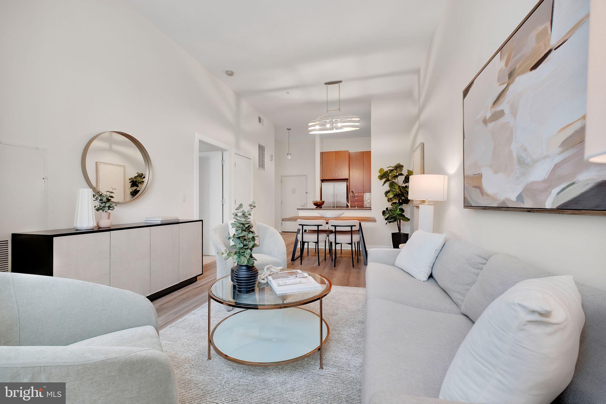 1000 New Jersey Avenue Southeast, Unit 103 Washington, DC 20003 - Photo 7 of 21 a living room with furniture and a potted plant