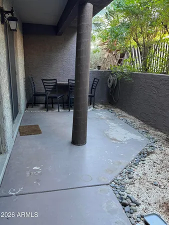 a house view with a backyard space