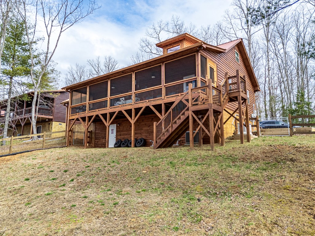 110 Sawtooth Rdg Road Murphy, NC 28906 - Photo 37 of 37 a view of a house with wooden fence