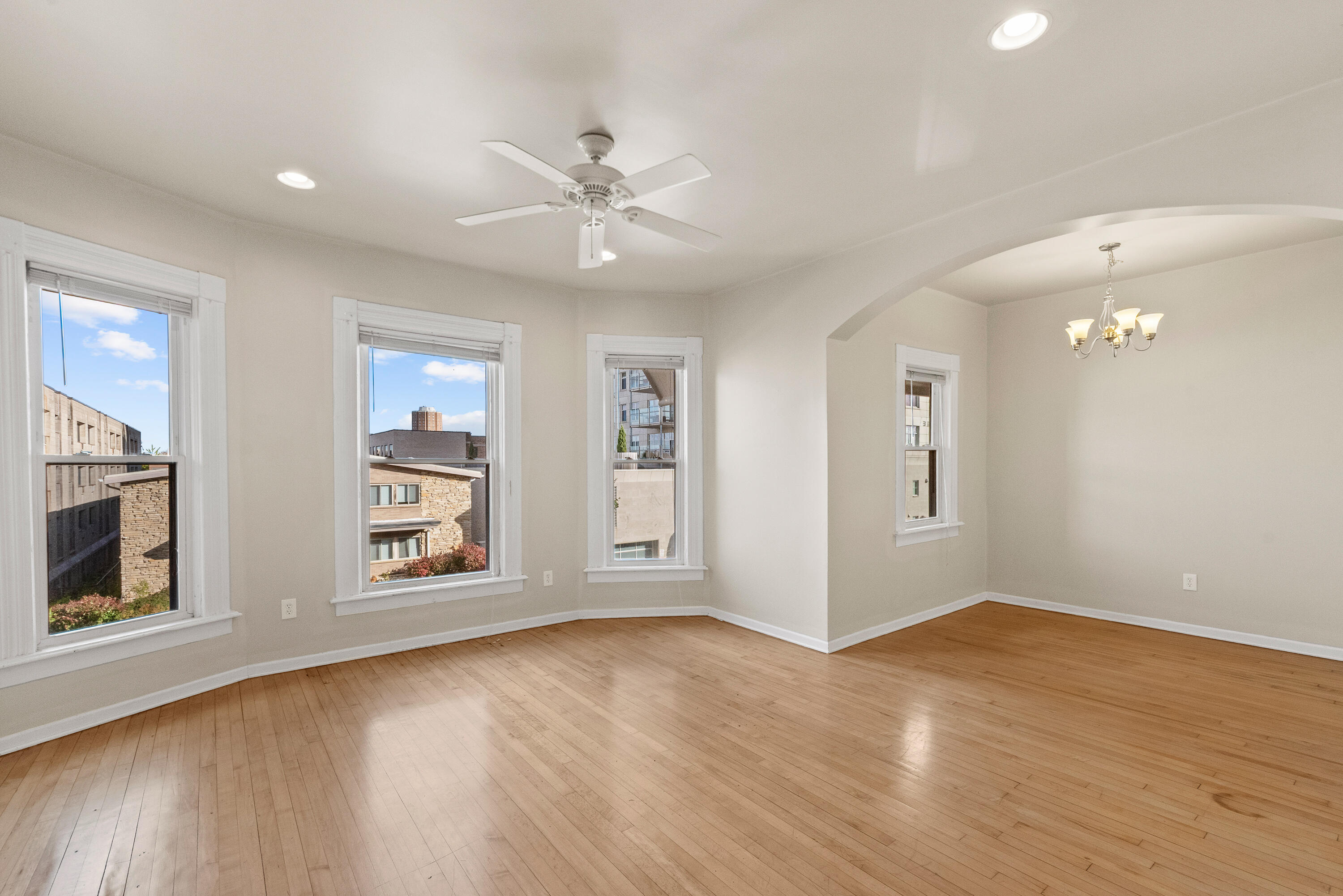 1115 East Knapp Street, Unit 2 Milwaukee, WI 53202 - Photo 4 of 18 Living Room & Dining Room