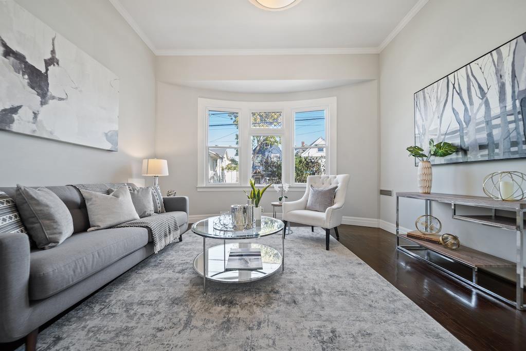 1731 11th Street Oakland, CA 94607 - Photo 6 of 35 a living room with furniture and wooden floor