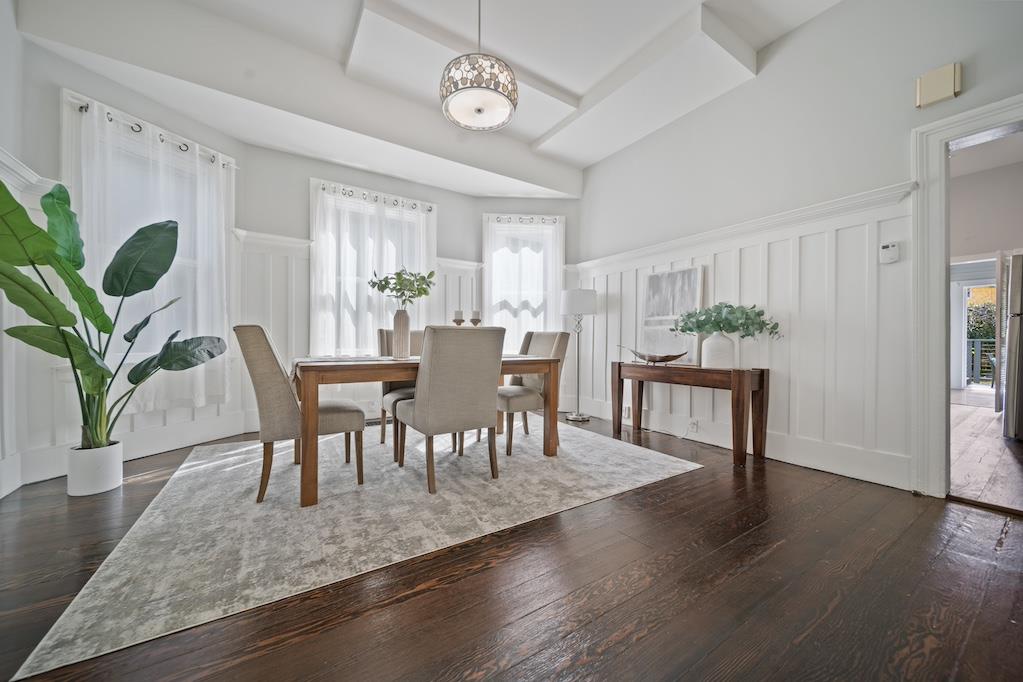 1731 11th Street Oakland, CA 94607 - Photo 9 of 35 a view of a dining room with furniture and wooden floor
