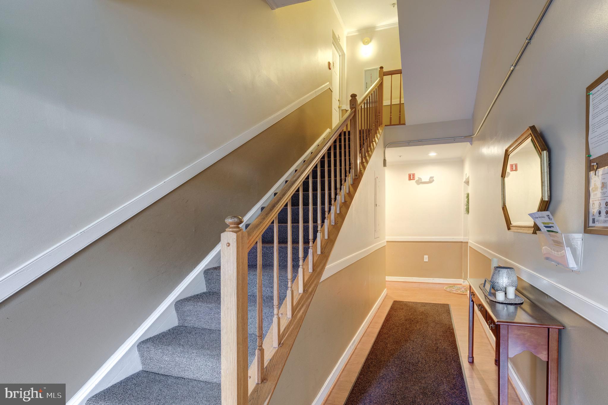 385 Pleasanton Road, Unit B22 Westminster, MD 21157 - Photo 3 of 35 a view of a hallway view with staircase