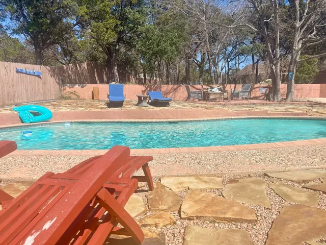 a view of outdoor space with garden