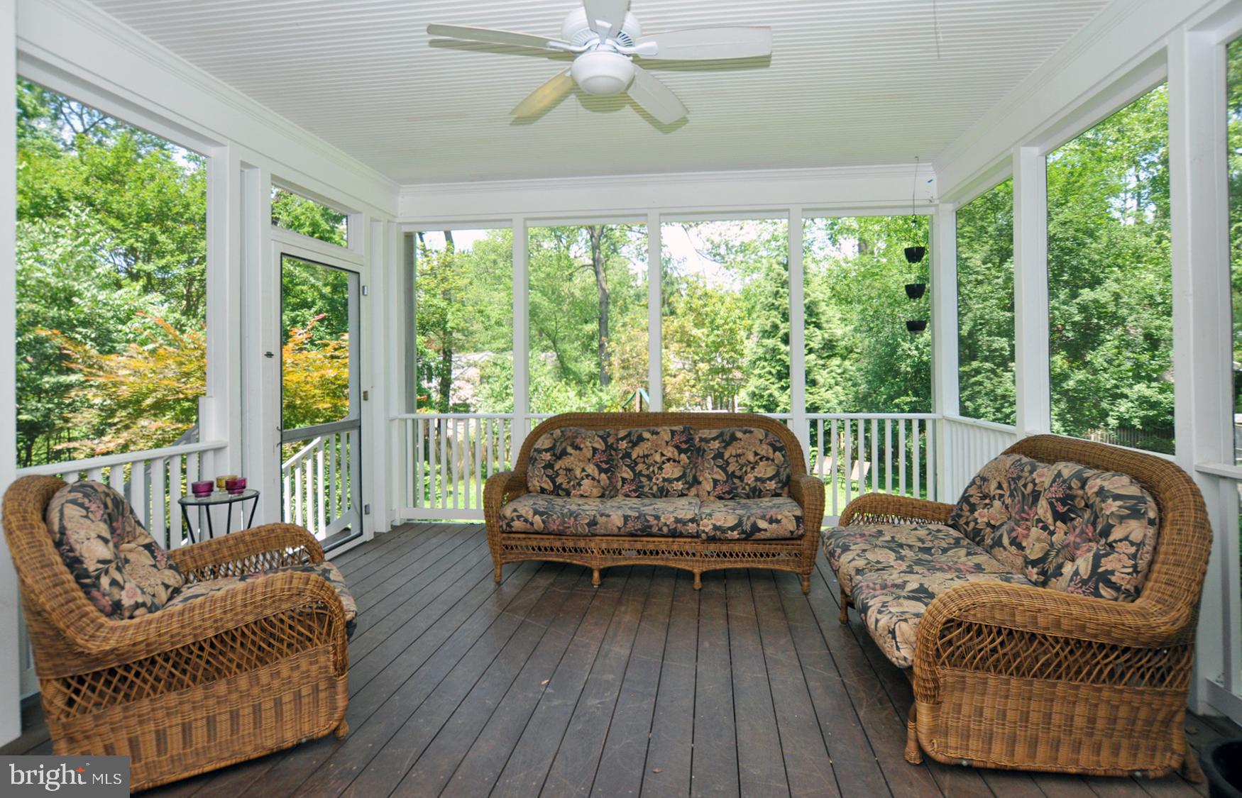 5411 Lambeth Road Bethesda, MD 20814 - Photo 16 of 43 Lovely screened porch off the Breakfast Nook