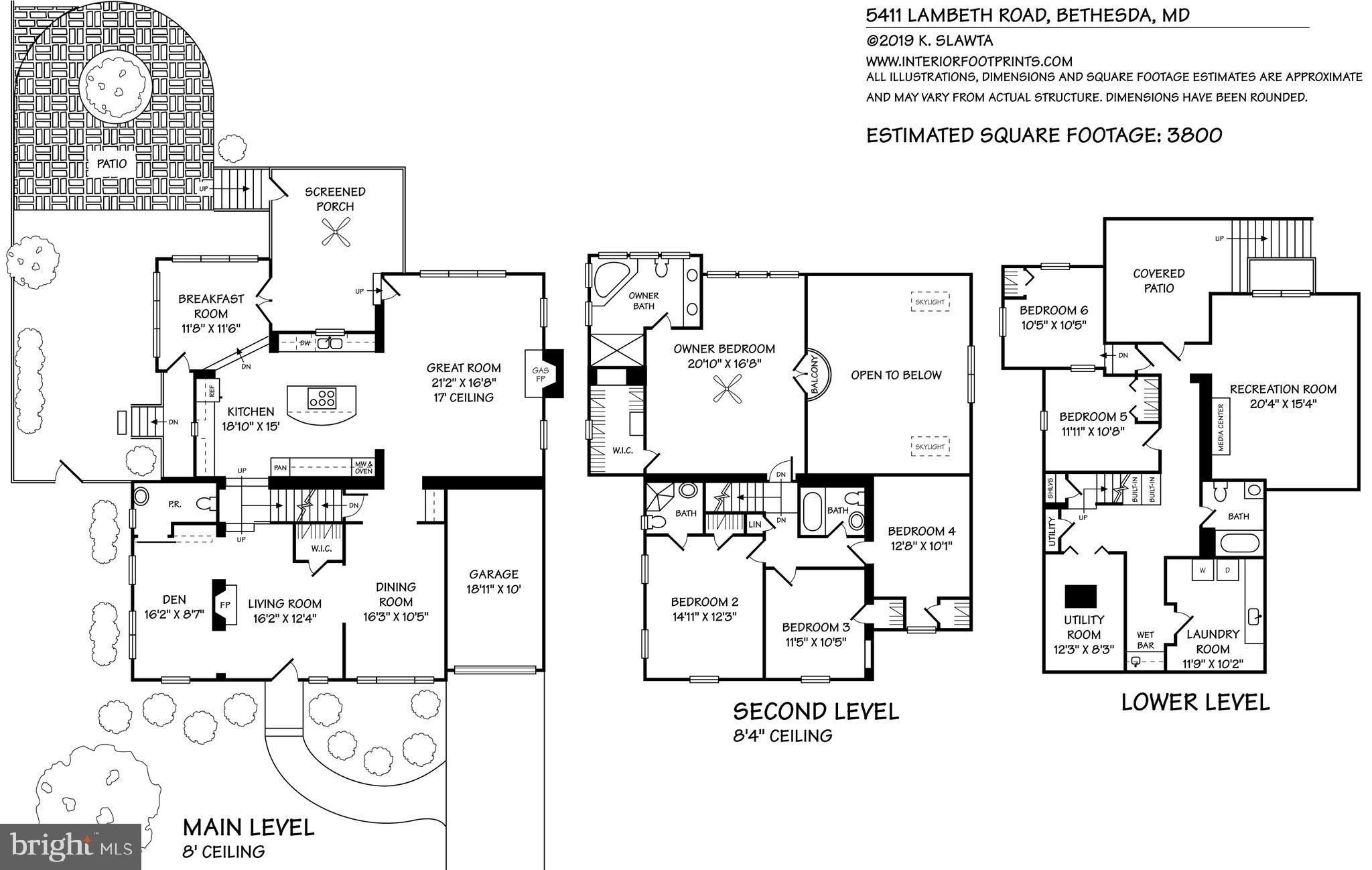 5411 Lambeth Road Bethesda, MD 20814 - Photo 5 of 43 5411 Lambeth - Approx. 3,800 sq. ft.