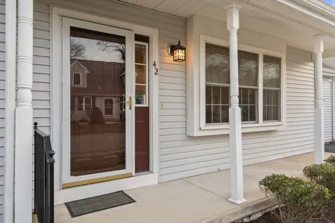 a view of front door and windows