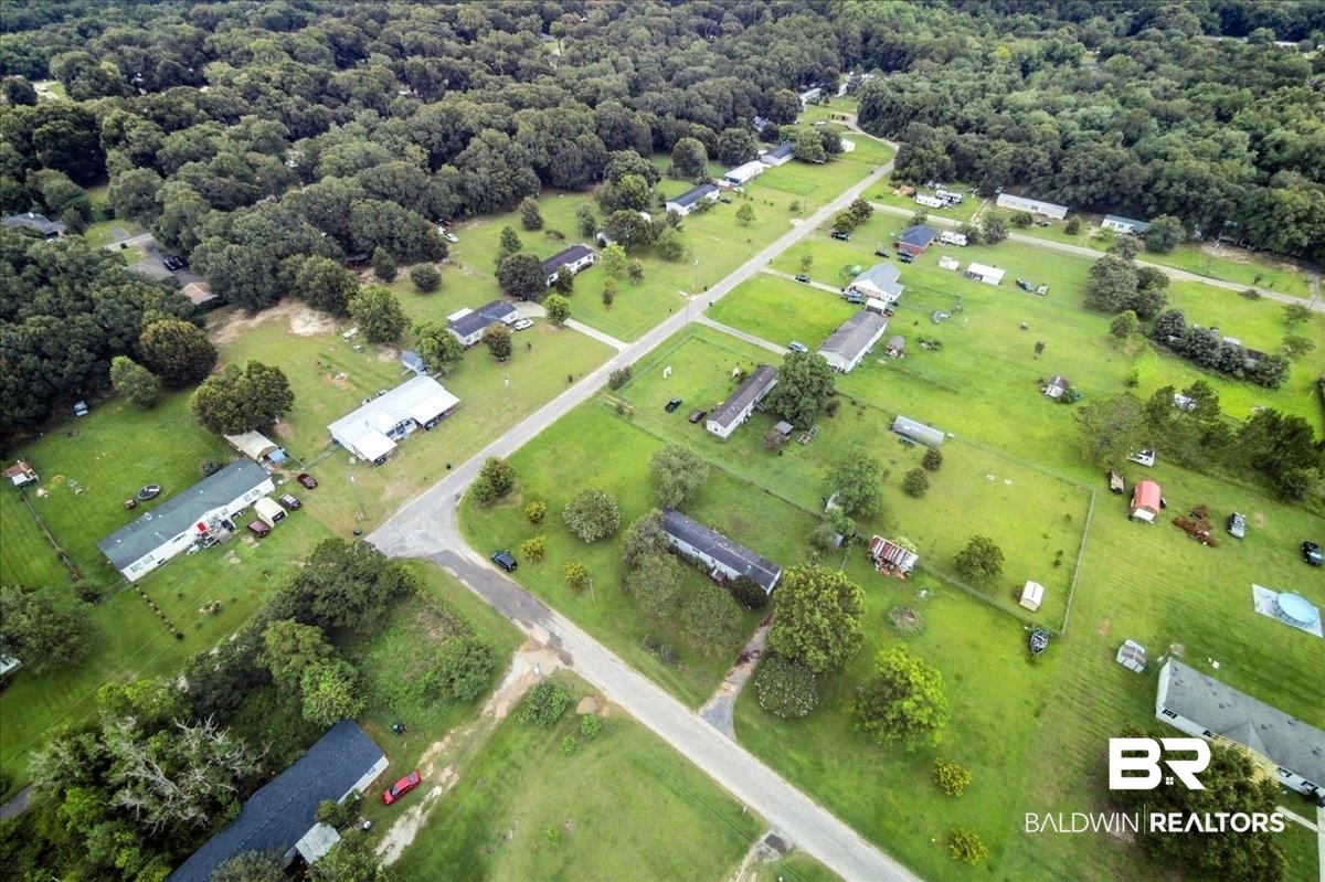 8296 Bennett Road North Grand Bay, AL 36541 - Photo 6 of 16 Aerial view of property and surrounding area