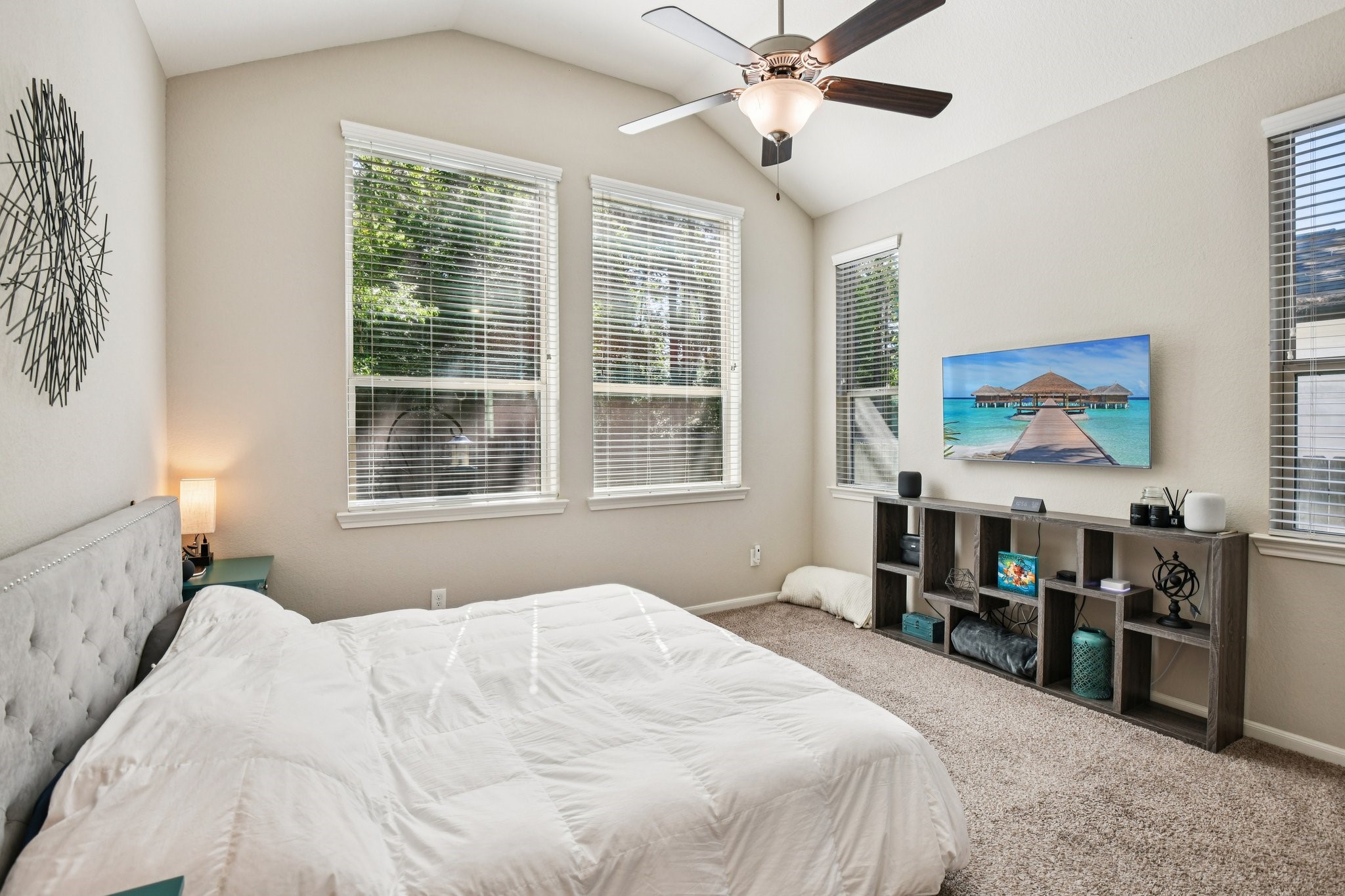 230 Biltmore Loop Montgomery, TX 77316 - Photo 19 of 39 Primary bedroom overlooks the wooded greenbelt for extra privacy.