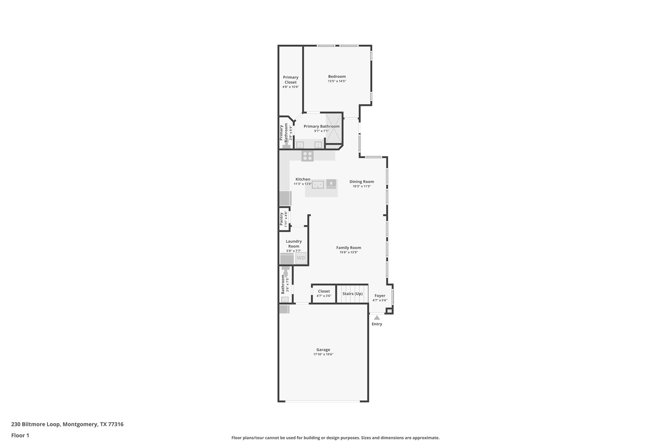 230 Biltmore Loop Montgomery, TX 77316 - Photo 38 of 39 Floorplan - 1st Floor