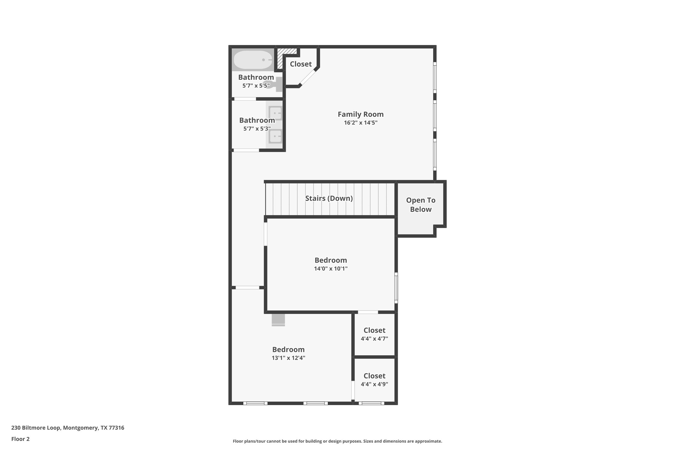 230 Biltmore Loop Montgomery, TX 77316 - Photo 39 of 39 Floorplan - 2nd Floor