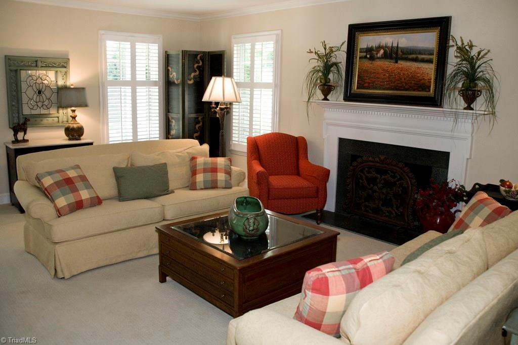 3701 Lewiston Road Greensboro, NC 27410 - Photo 4 of 30 All windows have plantation shutters! Updated within the past 10 years this home has all the comforts of new and the charm of old. Gas fireplace.