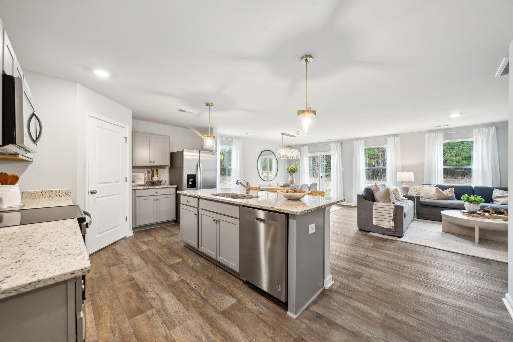 557 Summercrest Avenue Waynesboro, VA 22980 - Photo 10 of 26 a kitchen with lots of counter top space and wooden floor