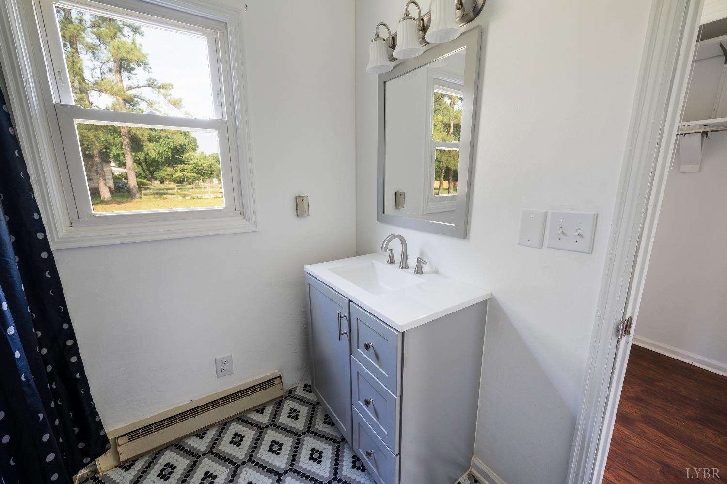 4550 Pumping Station Road Appomattox, VA 24522 - Photo 18 of 34 a bathroom with a sink a vanity and a window