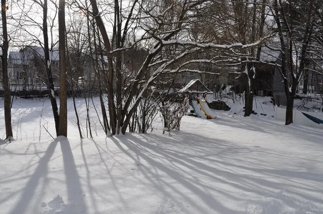 a view of outdoor space with seating