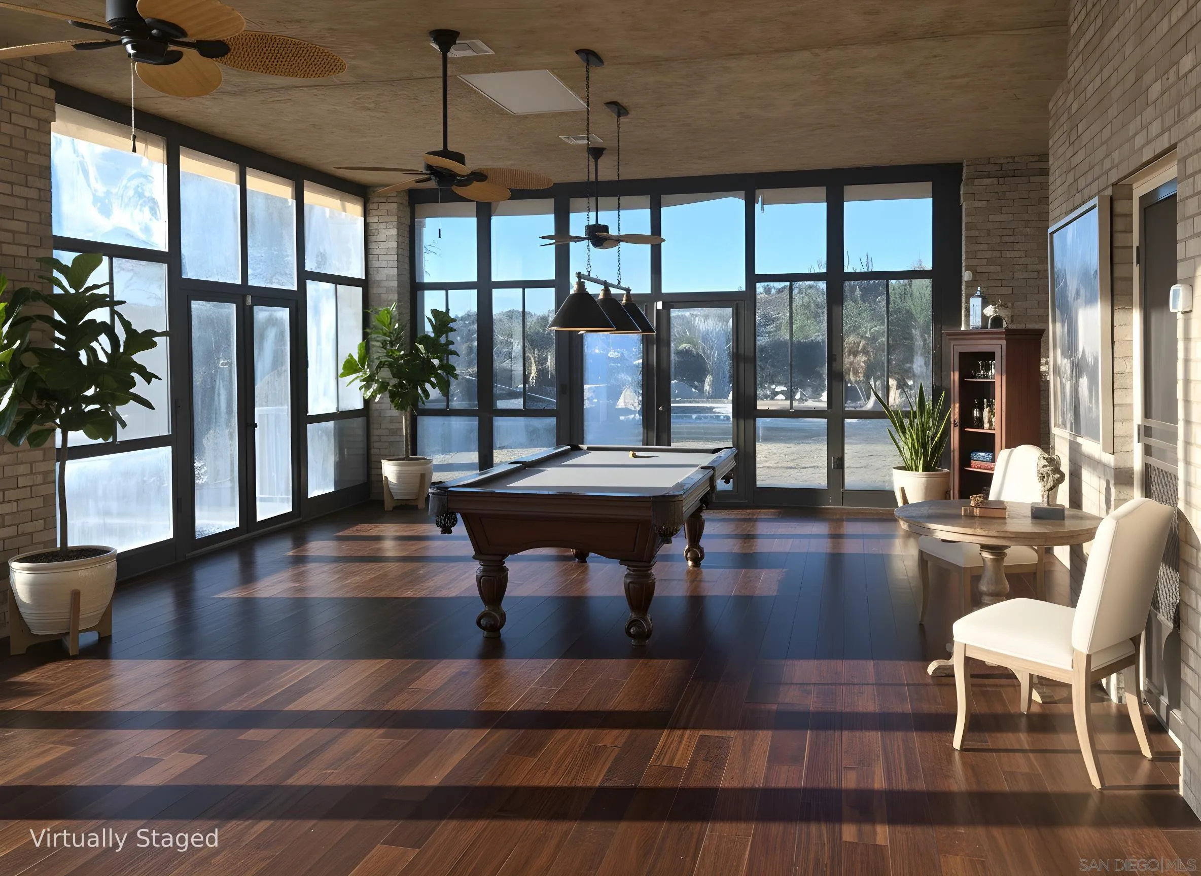 3725 Via Cielo Azul Alpine, CA 91901 - Photo 20 of 37 a living room with furniture and a floor to ceiling window
