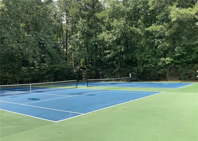 a view of a tennis court