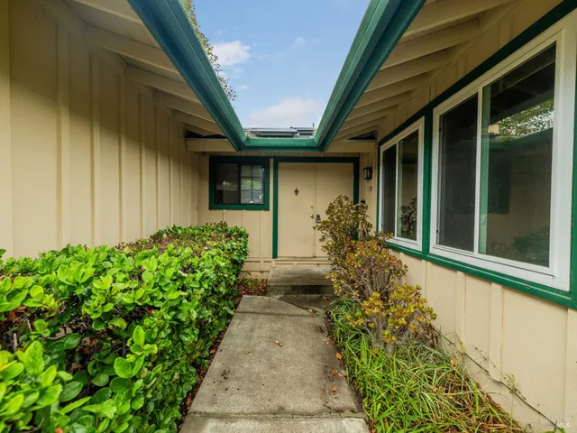 a front view of a house