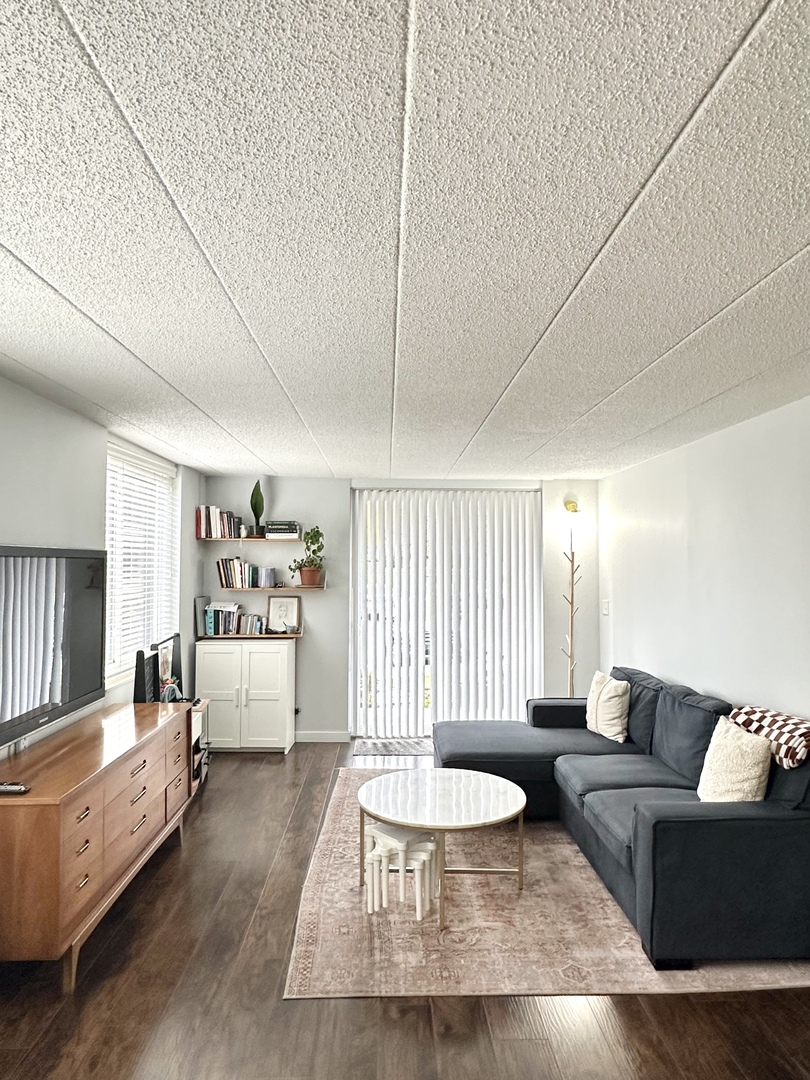 75 Kristin Circle, Unit 126 Schaumburg, IL 60195 - Photo 4 of 15 a living room with furniture and a large window