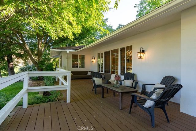 a view of a lake with a mountain in the background