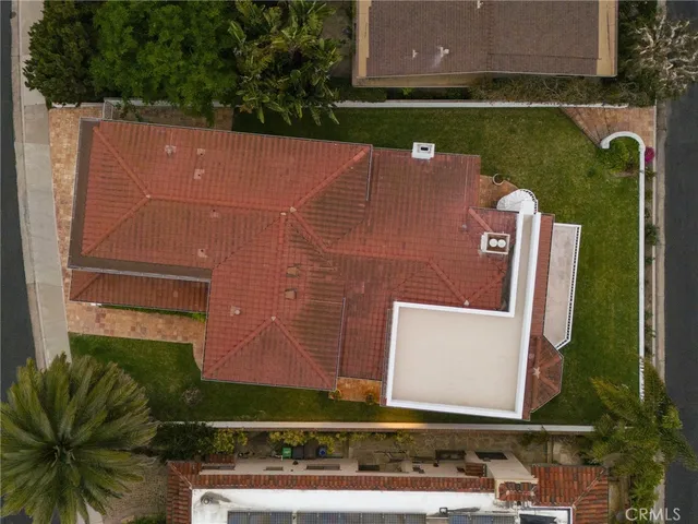 an aerial view of a houses