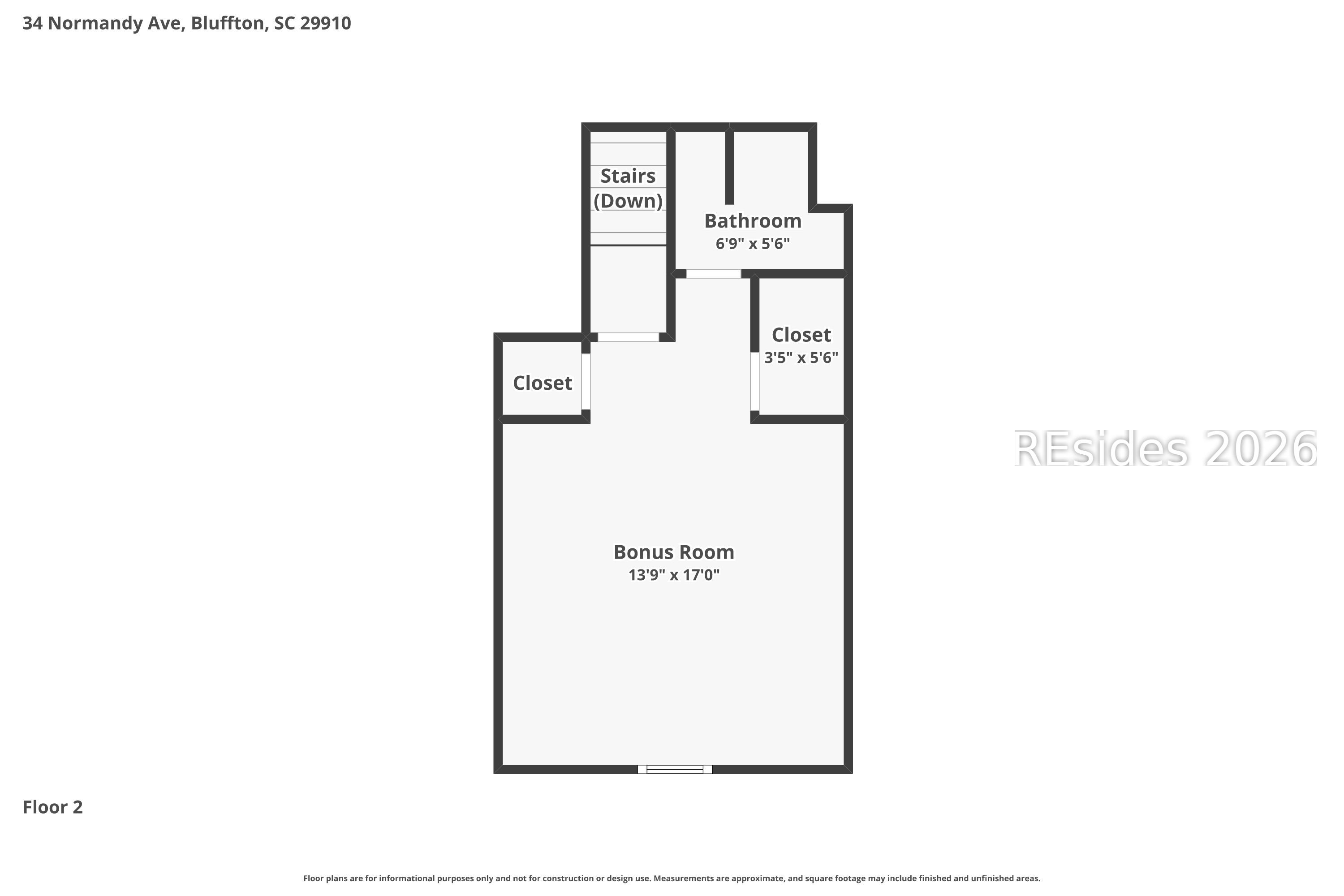 34 Normandy Avenue Bluffton, SC 29910 - Photo 64 of 65 Floorplan - 2nd Floor