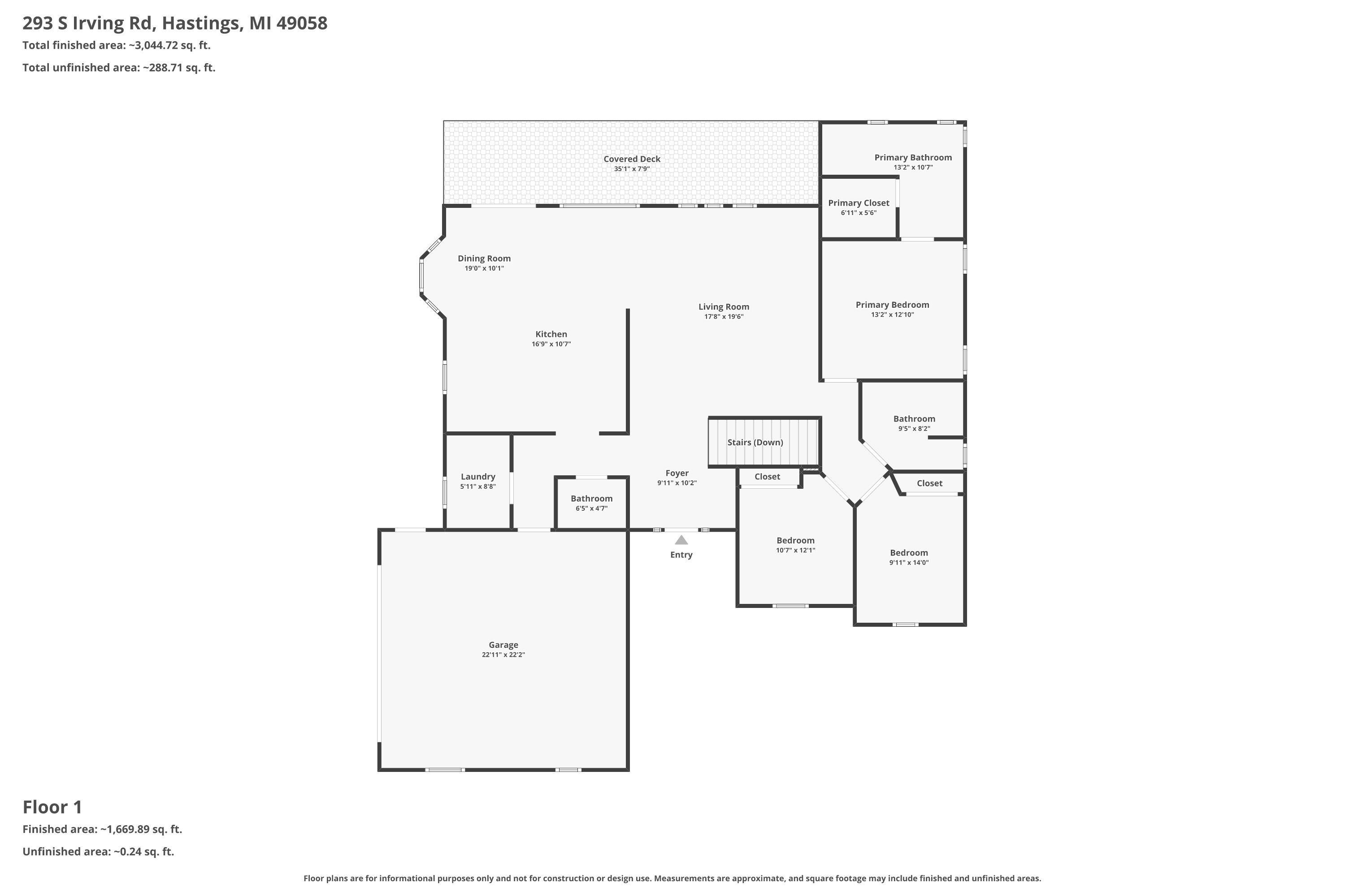 293 South Irving Road Hastings, MI 49058 - Photo 24 of 44 Floor-1