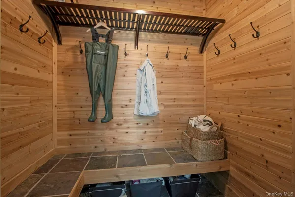 a bathroom with a sink and a shower