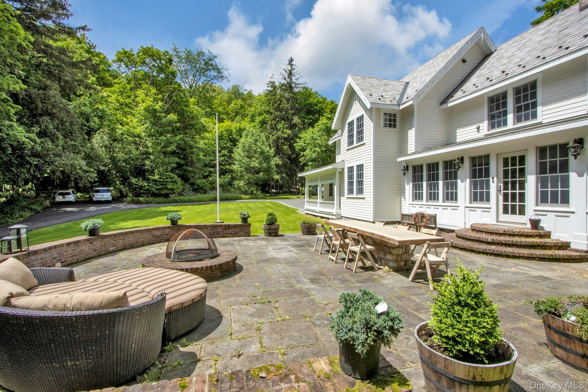 314 Haverstraw Road Suffern, NY 10901 - Photo 35 of 44 View of patio featuring an outdoor fire pit and entry steps