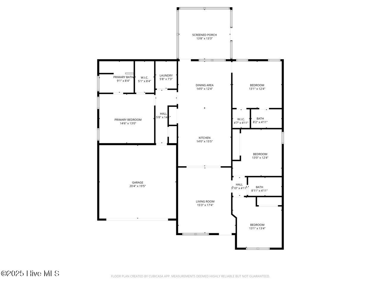 120 Farmstead Place Maple Hill, NC 28454 - Photo 40 of 40 2D Floor Plan for 111 Farmstead Place La