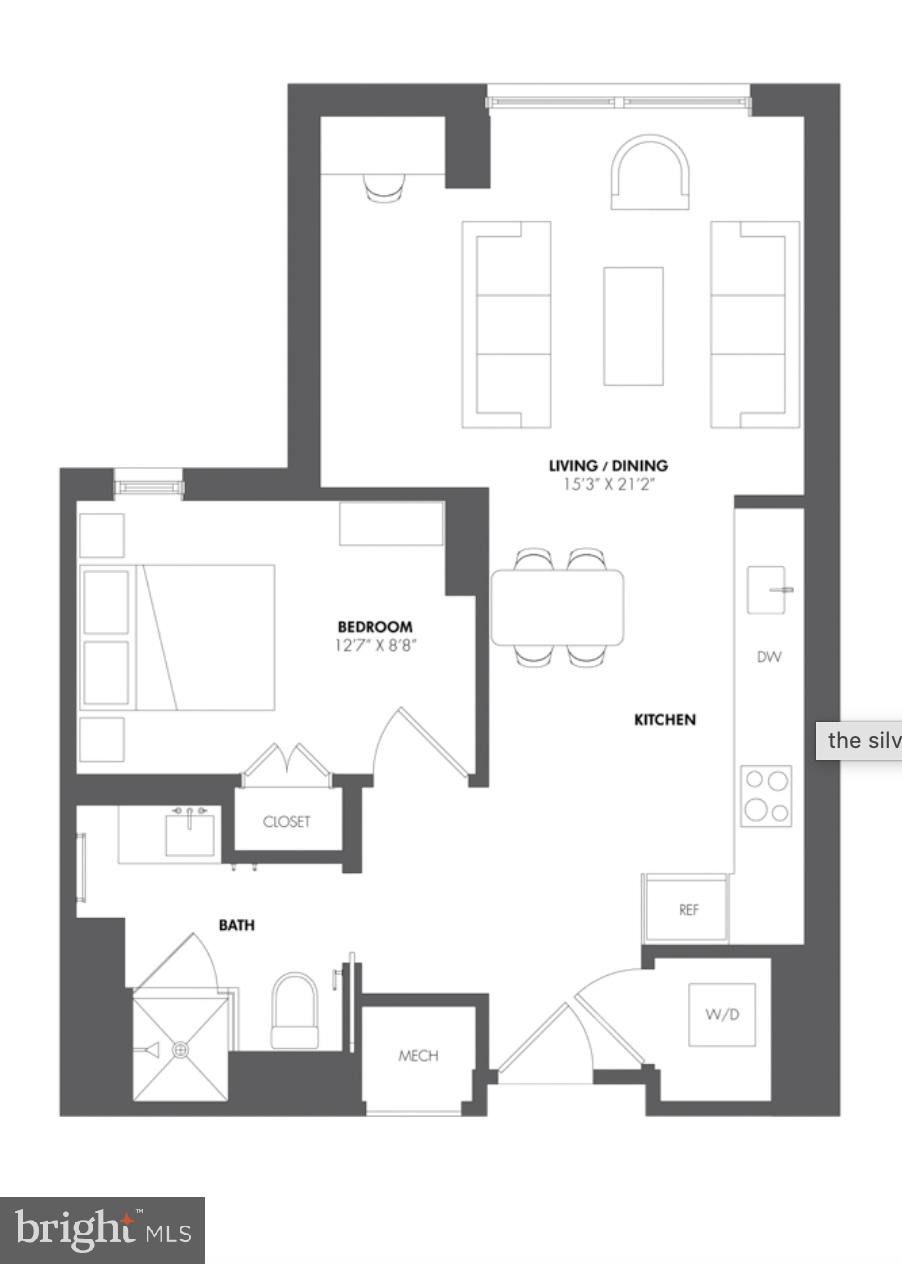 1630 Columbia Road Northwest, Unit 904 Washington, DC 20009 - Photo 20 of 20 a picture of a floor plan