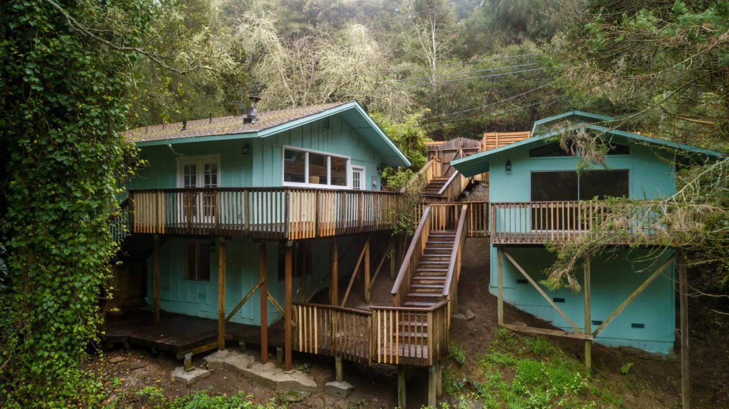 665 Cathedral Drive Aptos, CA 95003 - Photo 21 of 23 a front view of a house with garden