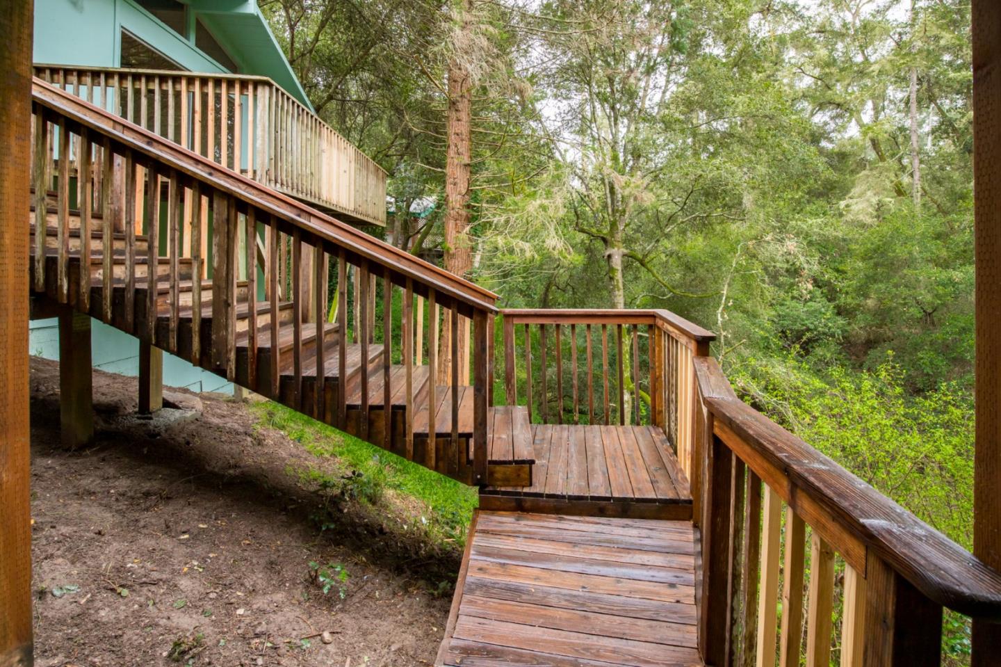 665 Cathedral Drive Aptos, CA 95003 - Photo 23 of 23 a view of balcony with wooden floor and fence