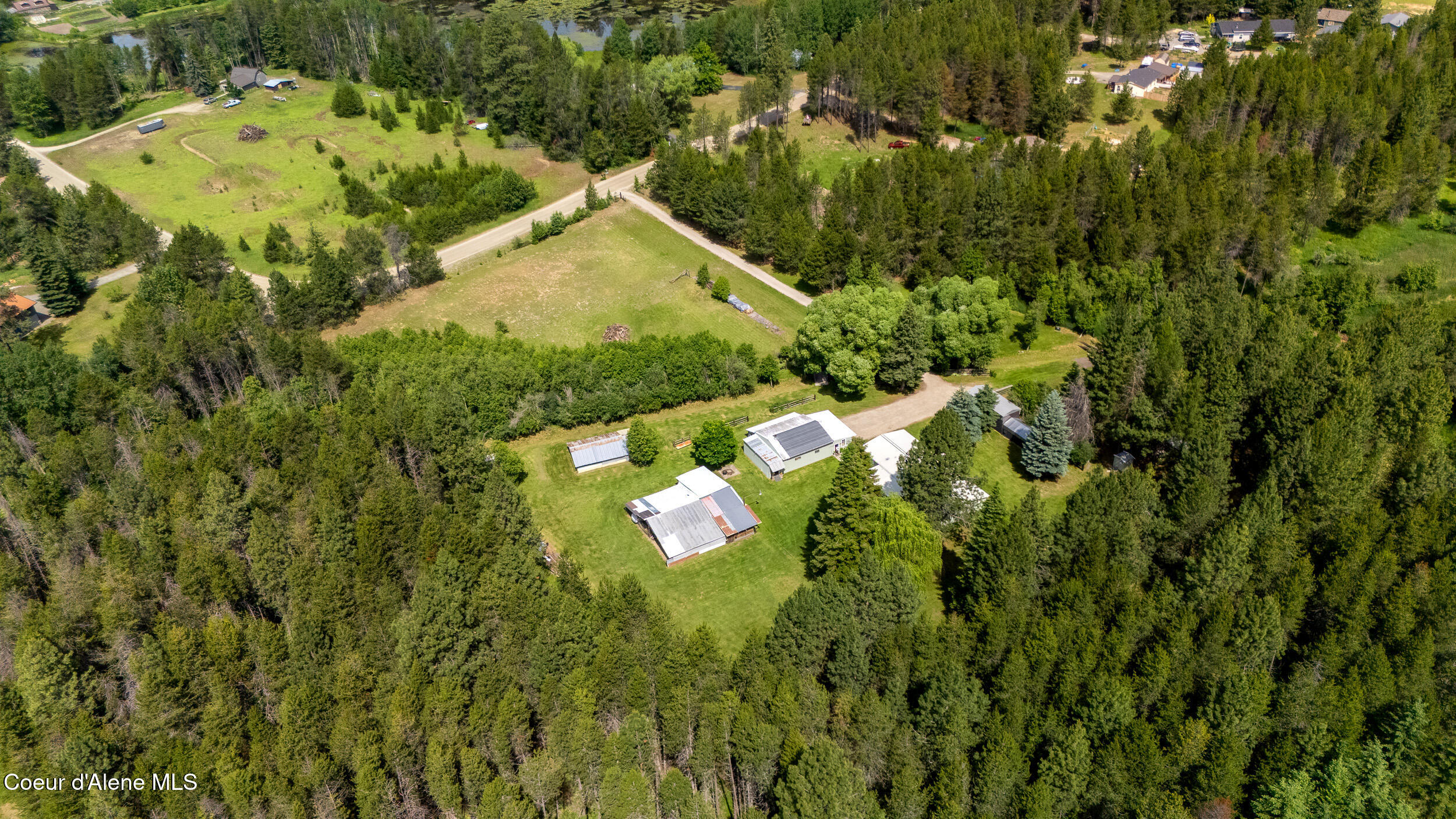 443 Herrmann Lake Road Sagle, ID 83860 - Photo 59 of 63 66 - Herrmann Lake Aerial far