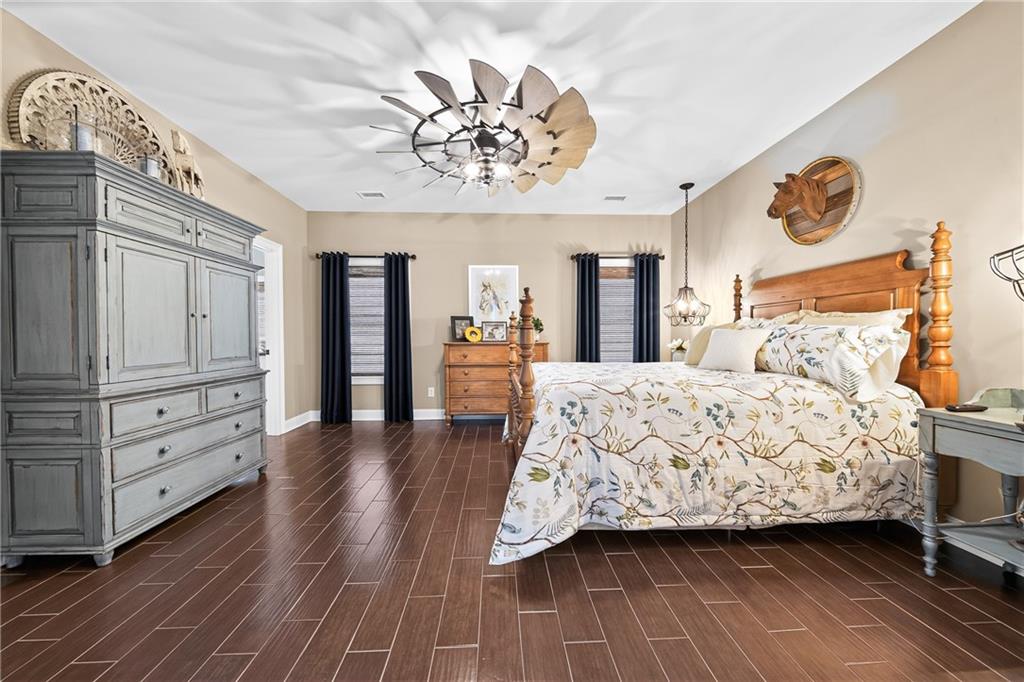 611 Padgetts Road Opelika, AL 36804 - Photo 26 of 64 Wood-finish flooring throughout, ceiling fan, and recessed lighting