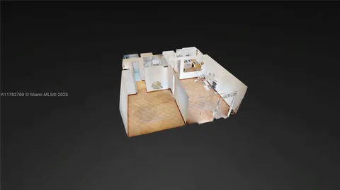 a lobby with furniture and floor to ceiling window