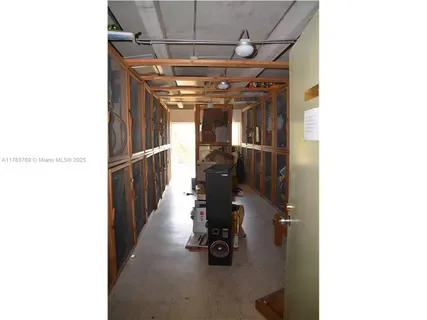 a roof deck view with tall buildings