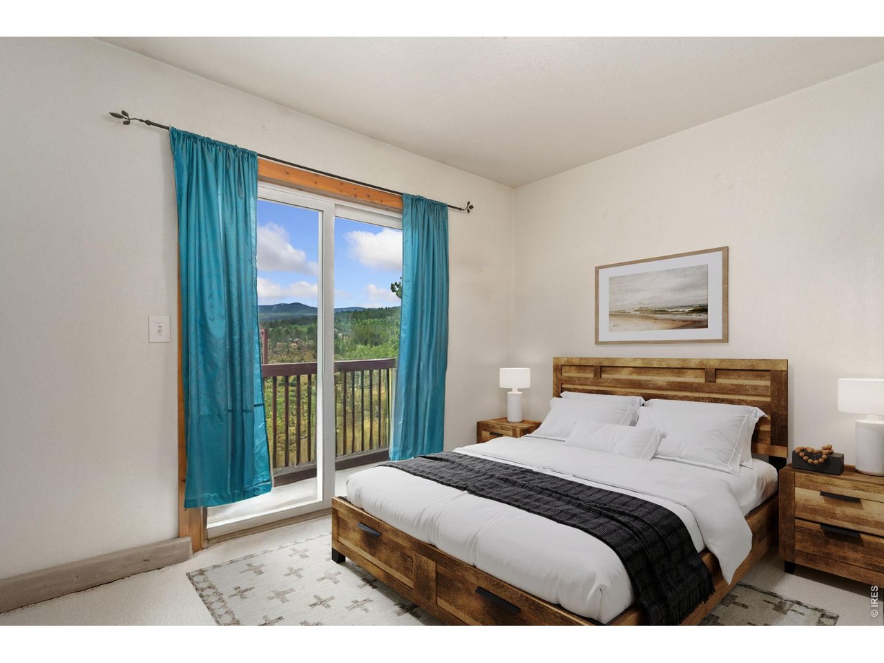 141 Tami Road Red Feather Lakes, CO 80545 - Photo 43 of 43 Main floor bedroom #2 (virtually staged).