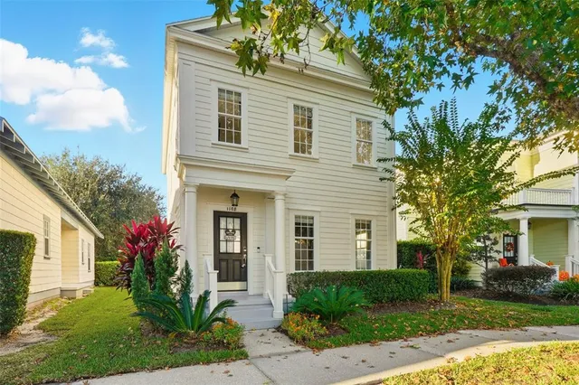a front view of a house