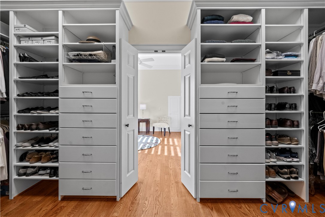 2515 Fleet's Bay Road White Stone, VA 22578 - Photo 25 of 74 a view of walk in closet with empty racks